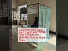 Kantor Kamar Bersih Baja Galvanis dengan Efisiensi Filter 99,99% dan Efisiensi Filter Hepa 99,999%