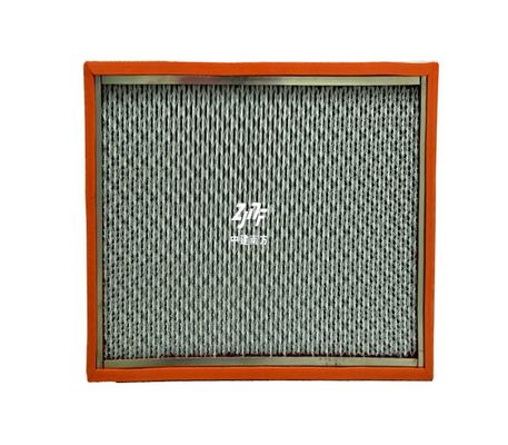 Industri Pabrik Semikonduktor H14 H13 250 ° C Serat Kaca HEPA Filter, Panel Filter Udara HEPA tahan suhu tinggi