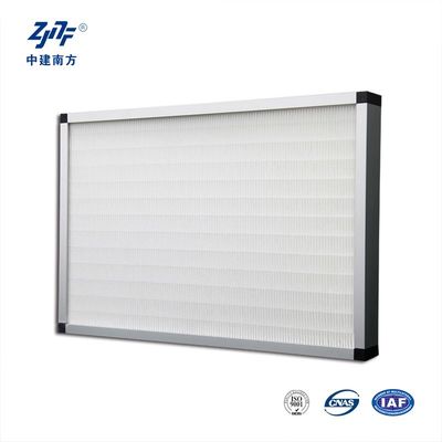 OEM HEPA Filter Udara Kelas H14 Media Glass Fiber Paper Construction Panel Untuk Unit Filter Kipas