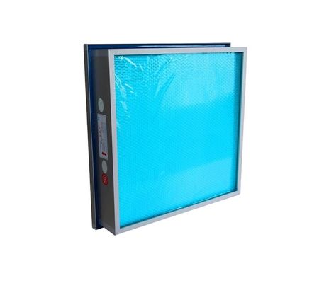 Tangki Cairan Industri Filter HEPA AHU Filter Serat Kaca Sintetis Mini Pleated Efisiensi Tinggi