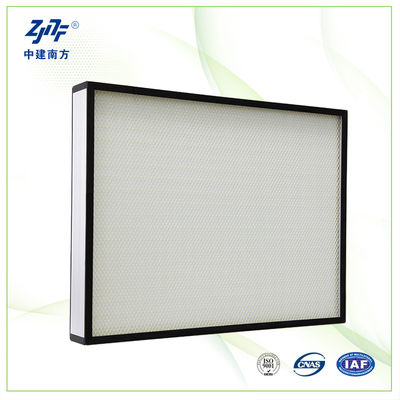 Panel Kerangka Galvanized Cleanroom HEPA Air Filter OEM Efisiensi Tinggi Dengan Media Karbon Aktif Kelas H13