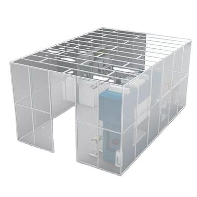 OEM ODM Clean Room Booth System 99,99% ISO 5 6 7 8 Kelas 10 100 1000