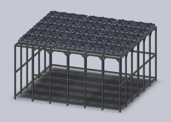 Modular Clean Room Chassis dengan Tingkat Kebisingan Kurang dari 65dB Kontrol Tekanan Positif/Negatif H14/H13 Hepa