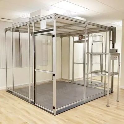 Ruang Bersih Modular Bebas Bubuk Pendaptaran Ruang Bersih yang Dapat Dikustomisasi Dengan Struktur Modular Dan Filter H14 HEPA