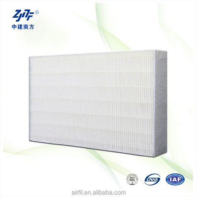 Sistem HVAC HEPA Penggantian Fiberglass Material Air Purifier Filter Element Kelembaban Maksimum ≤100%HR Untuk Filter Pleated