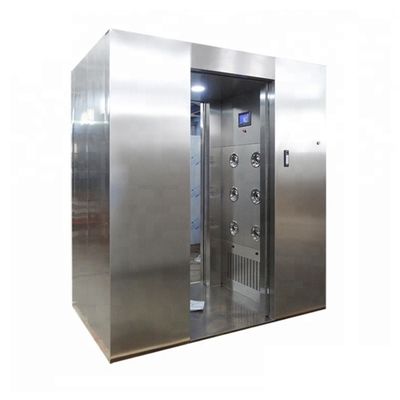 SUS304 Kamar Bersih Kamar Air Shower Booth LED Double Person Two Side Blowing