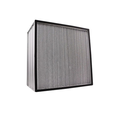 Deep Pleated Clean Room HEPA Filter Dengan Superfine Glass Fiber Aluminium Foil