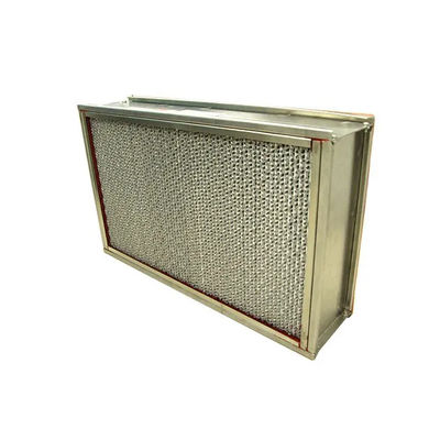 250°C Industri HEPA Filter Baja tahan karat tahan suhu tinggi H13 H14