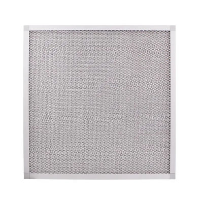 Metal Mesh Air Pre Filter persegi panjang Untuk Cleanroom Filtrasi Sistem HVAC