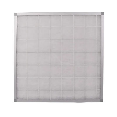 6-15Pa Panel Filter Udara, Galvanized Iron Fiber Cotton Polyester Filter Udara