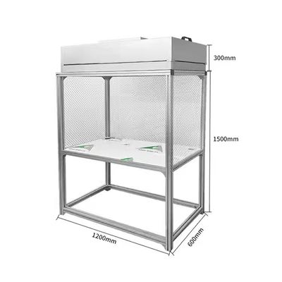 HEPA Laminar Air Flow Bench Vertikal Kabinet 1200m3/H Untuk Jamur Workshop