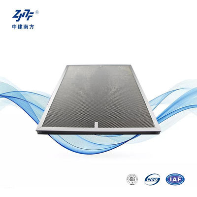 quality 0.3um Photocatalytic HEPA Panel Filter Galvanized Aluminium Alloy Untuk Lampu UV factory