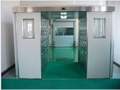 Peralatan Kamar Bersih Industri Air Shower Kargo Bebas debu dengan pintu otomatis