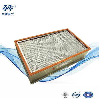 Stainless Steel Industrial HEPA Filter tahan suhu tinggi untuk HVAC