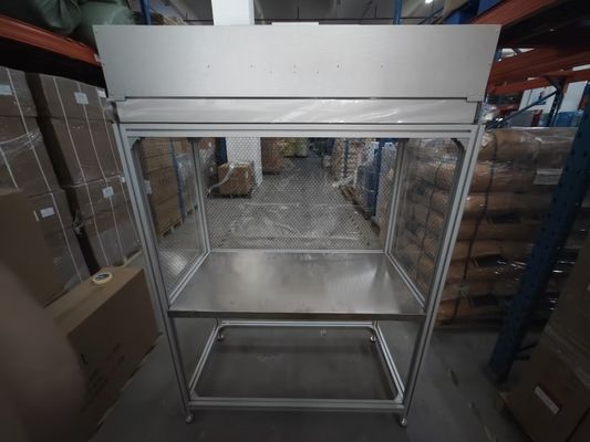 Sistem Aliran Udara Laminar Efisiensi Tinggi Permukaan Kerja Baja Ringan Kontrol Aliran Udara Otomatis Portable