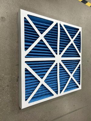 Industri G3 G4 Galvanis Panel Baja Pre Filter Untuk Pembersih Udara Dengan Bentuk persegi panjang Resistensi Kimia Dan Kelembaban