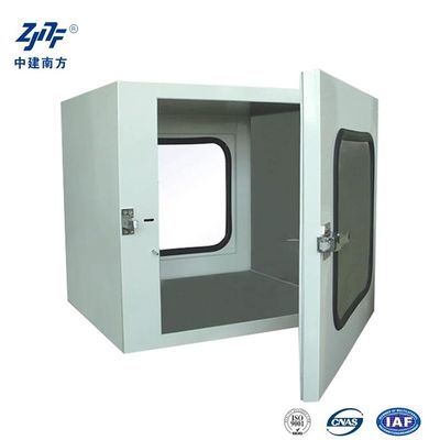 Aluminium dan stainless steel kamar bersih Pass Box dengan sinar UV dan sistem interlock elektronik