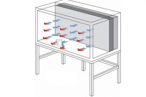 Laminar Air Flow Hood Meja Ukuran 1200 * 600 * 1500 mm