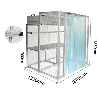 Industri portabel manufaktur farmasi kamar bersih Booth untuk tekanan positif dan produksi farmasi yang disesuaikan
