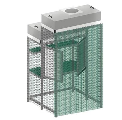 99.99% Aliran Filter Ruang Bersih Booth