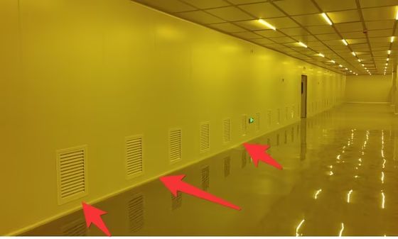 Ruang bersih modular stainless steel untuk manufaktur rumah sakit pemantauan berkelanjutan