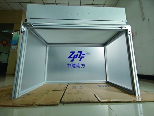 Pengolahan bebas kontaminasi Laminar Akrilik Air Flow Enclosure 1175*575*320MM FFU Ukuran 99,99% Efisiensi Filter