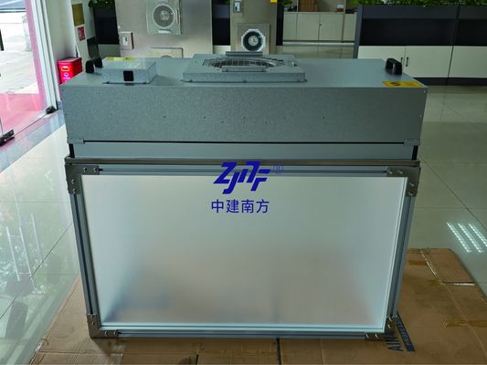 Bingkai Aluminium Pelat Akrilik FFU Clean Workbench HEPA Fan Filter Unit HEPA H14 Untuk pembuatan semikonduktor yang bersih dan terkontrol