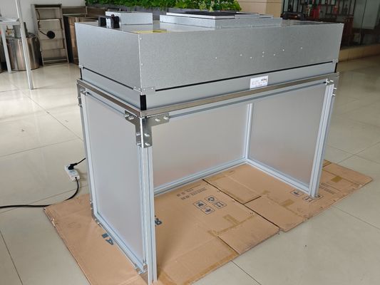 1200*600*740MM Ukuran Meja Laminar Flow Hood dengan Efisiensi Filter 99,99% dan Bahan Akrilik/Aluminium