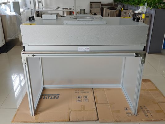 Aluminium Laminar Flow Hood Aliran udara horizontal 99,99% Efisiensi Filter