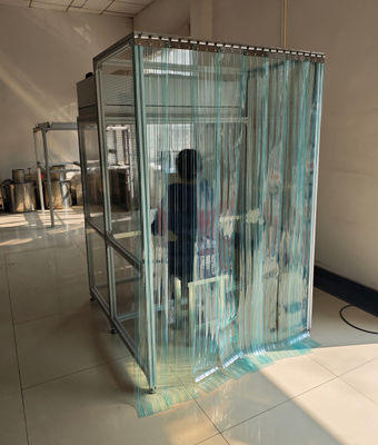 20% 30% Supply Air Tawar Clean Room Booth dengan stainless steel / Galvanized Steel dan 99,99% Efisiensi Filter 0.3um