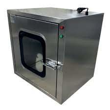 Industri optik Cleanroom Pass Box dengan Air Lock Pass-Through dan Air Barrier di Perak