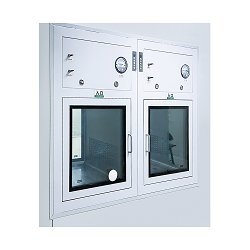 Kotak Pass Cleanroom Pintu Ganda yang Dapat Disesuaikan dengan Lampu UV