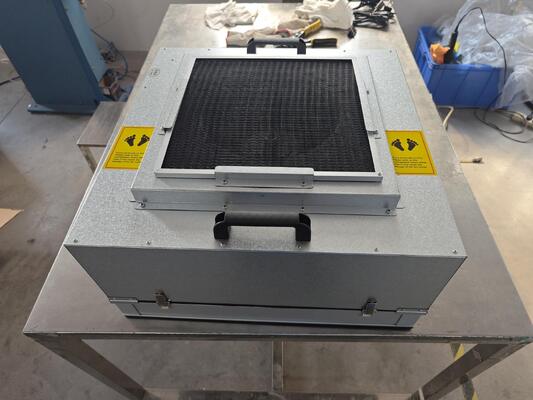 quality Unit Filter Kipas FFU Aliran Laminar HEPA H14 Baja Tahan Karat untuk Filtrasi Udara Ruang Bersih factory